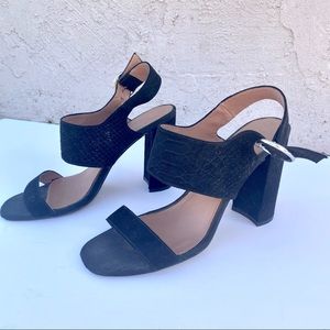 Black Topshop Chunky Heels